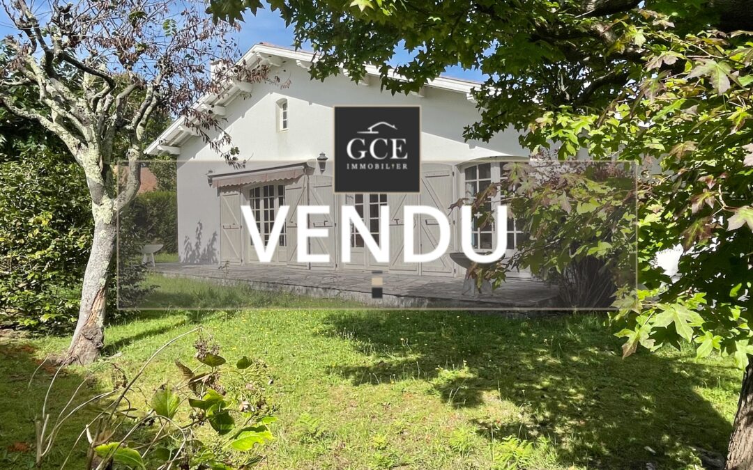 EXCLUSIVITÉ – MAISON 4 PIÈCES, au calme, dans le QUARTIER DES FLEURISTES à Anglet (64600).